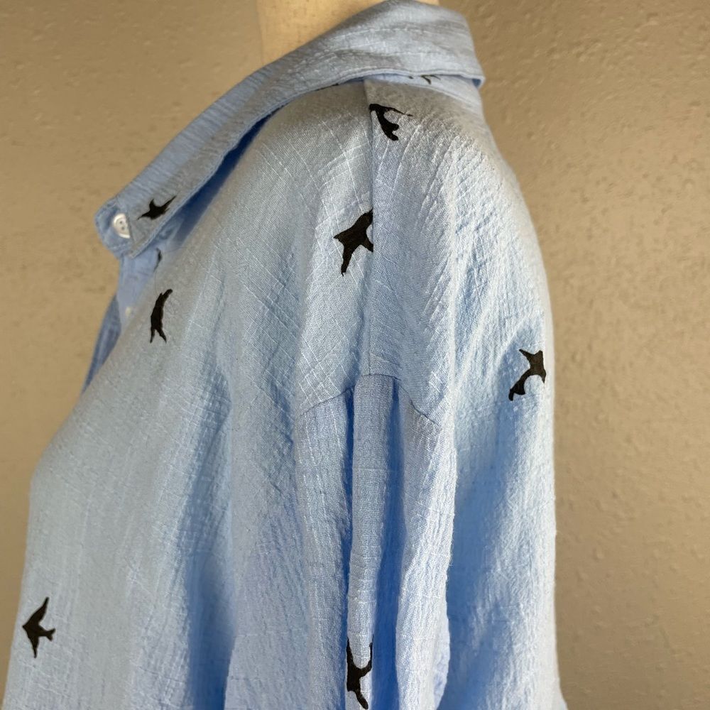 Blue Button Down Shirt Size XL EUC - Picture 4 of 6